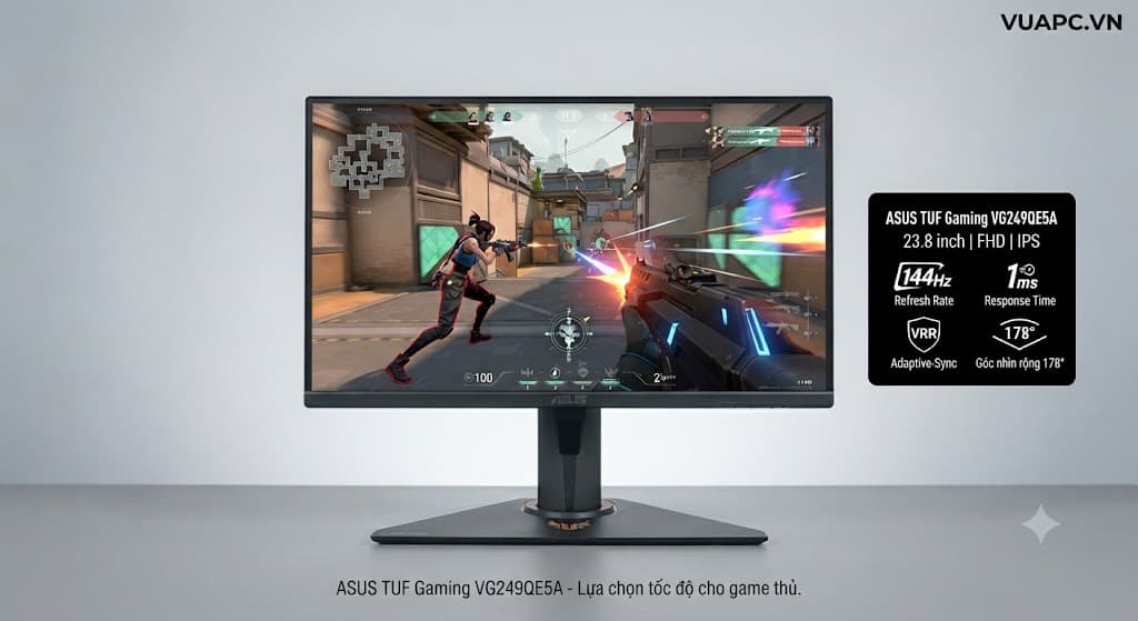 Màn hình Gaming Asus VG249QE5A | 24 inch, FHD, 146Hz, IPS