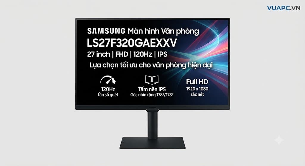 Màn hình Văn phòng Samsung LS27F320GAEXXV | 27 inch, FHD, 120Hz, IPS