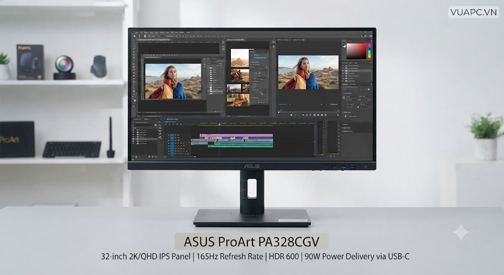 Màn hình Đồ họa ASUS ProArt PA328CGV | 32 inch, 2K/QHD, 165Hz, IPS