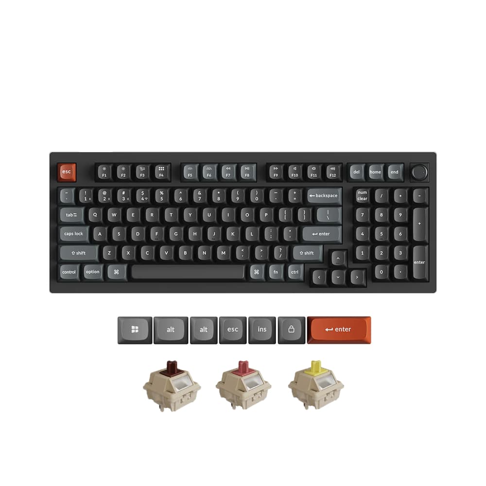 Bàn phím cơ không dây Keychron V5 Ultra 8K ZMK RGB Hotswap (Keychron Sw)