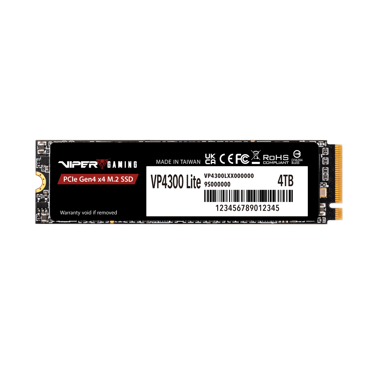 Ổ cứng SSD Patriot VP4300 Lite 4TB | PCIe Gen4 x4 NVMe, M.2 2280 (VP4300L4TBM28H)