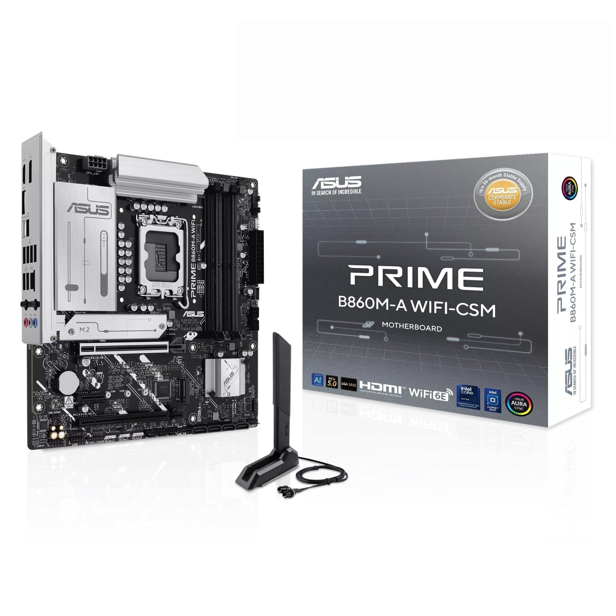 Mainboard ASUS B860M-A Wifi DDR5 | LGA 1851, mATX, 4 khe RAM