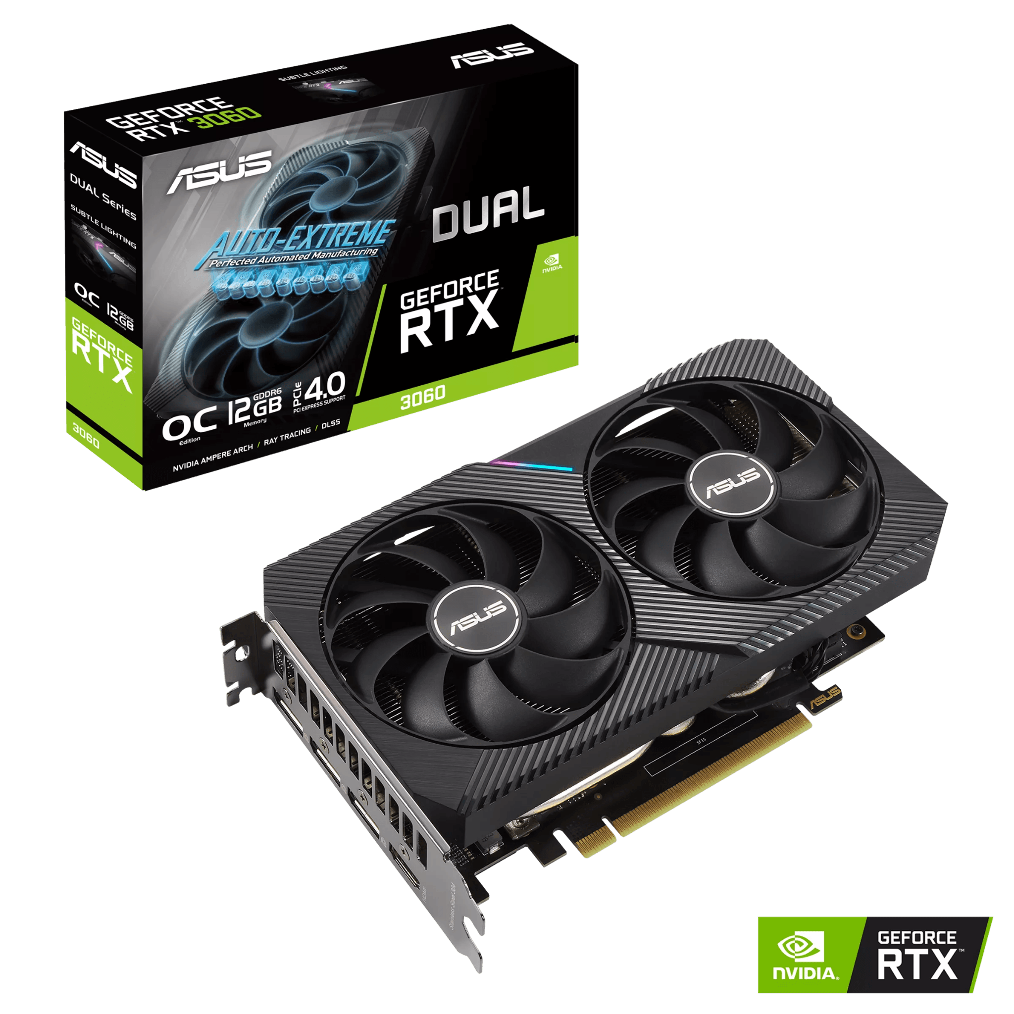 ASUS Dual GeForce RTX™ 3060 OC Edition 12GB GDDR6 V2