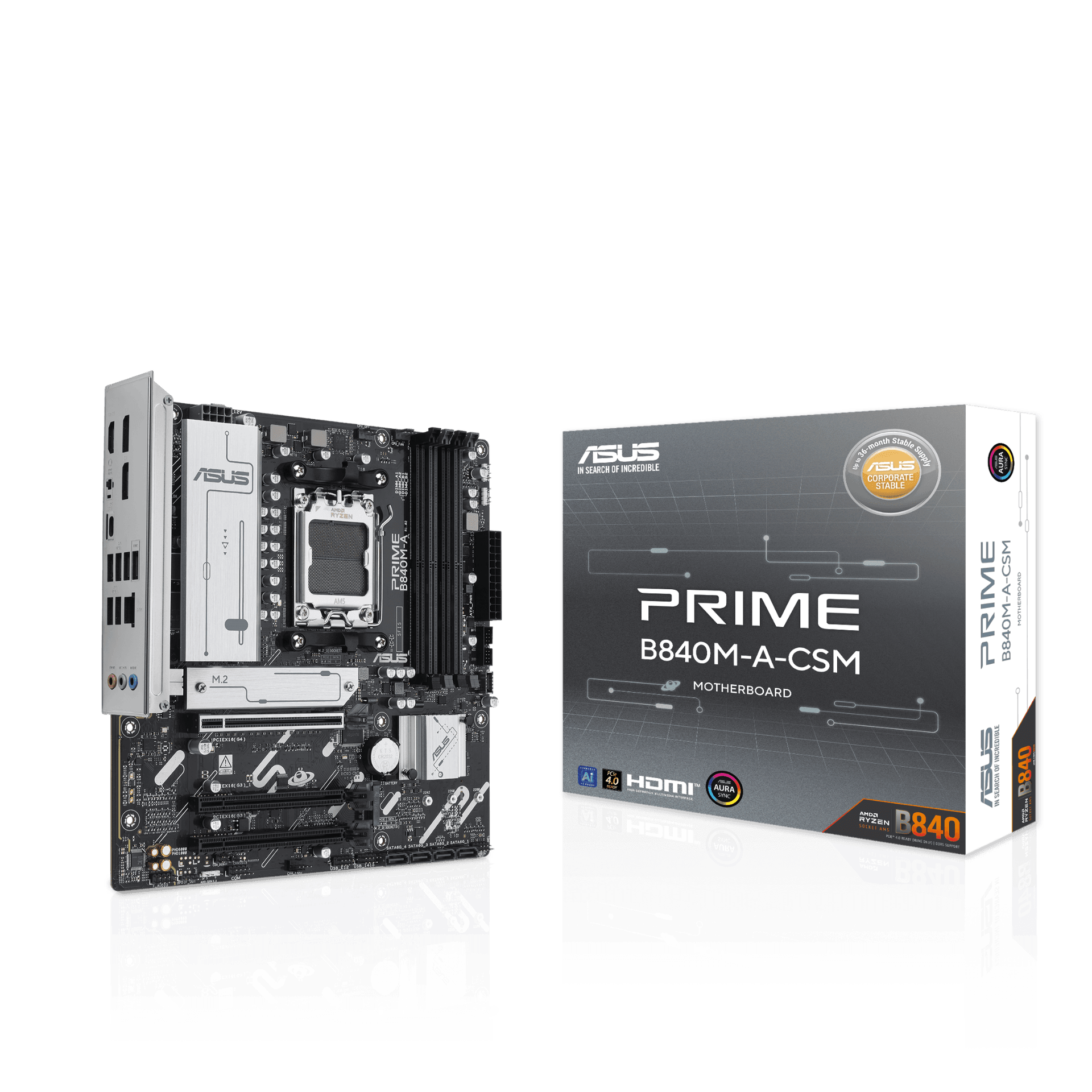 Mainboard ASUS Prime B840M-A DDR5 | AM5, mATX, 4 khe RAM