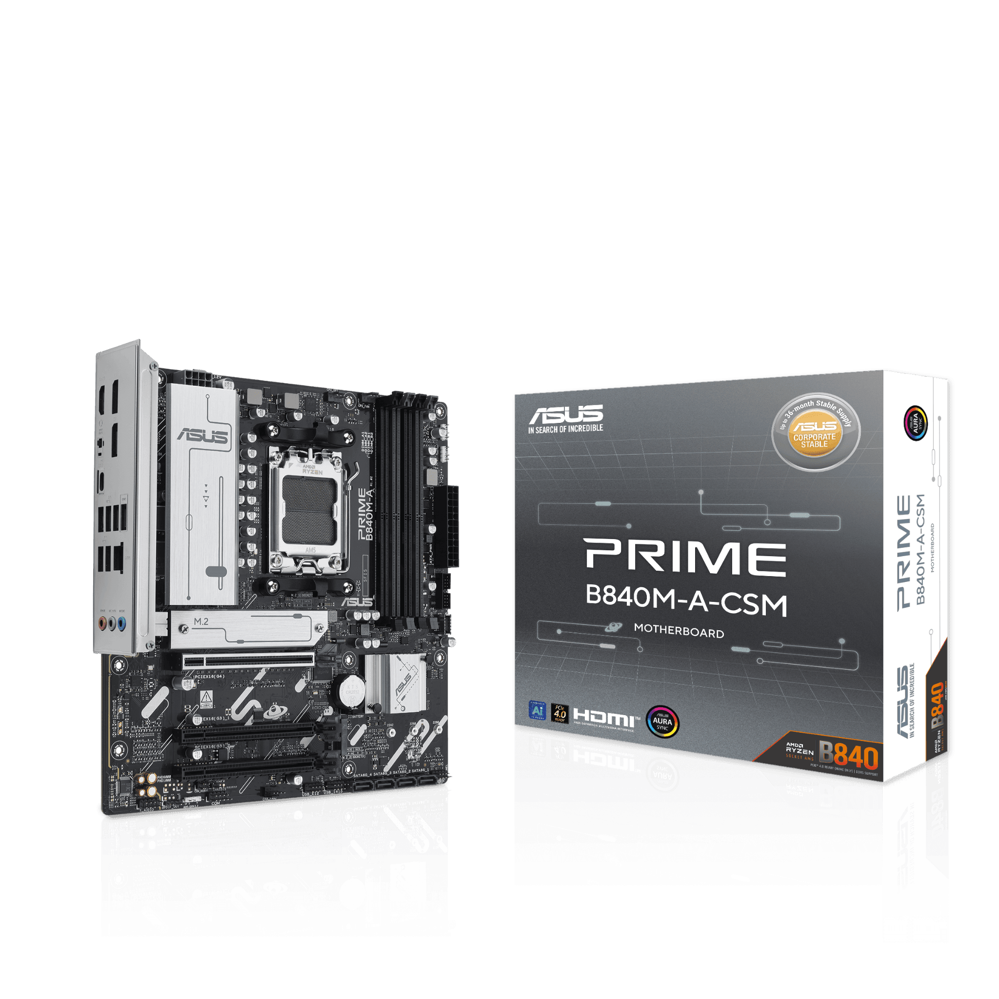 Mainboard ASUS Prime B840M-A DDR5 | AM5, mATX, 4 khe RAM