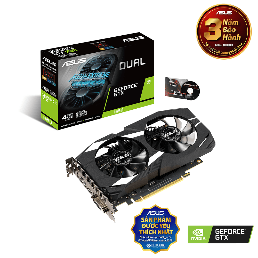 ASUS GeForce GTX 1650 4GB DUAL OC