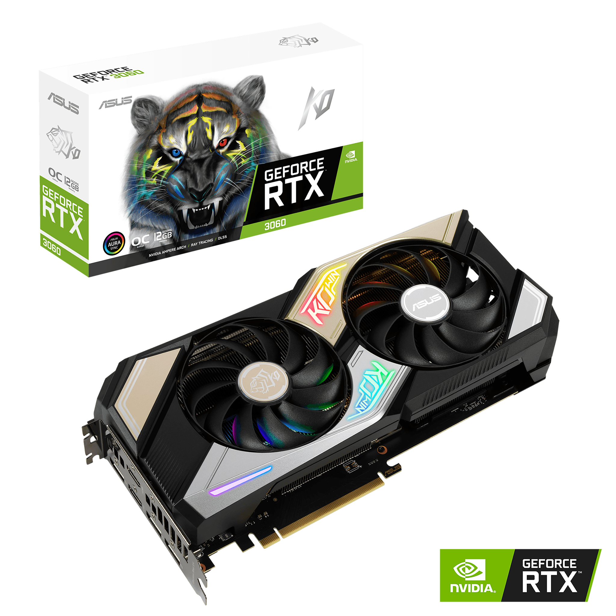ASUS KO GeForce RTX 3060 OC Edition 12GB GDDR6