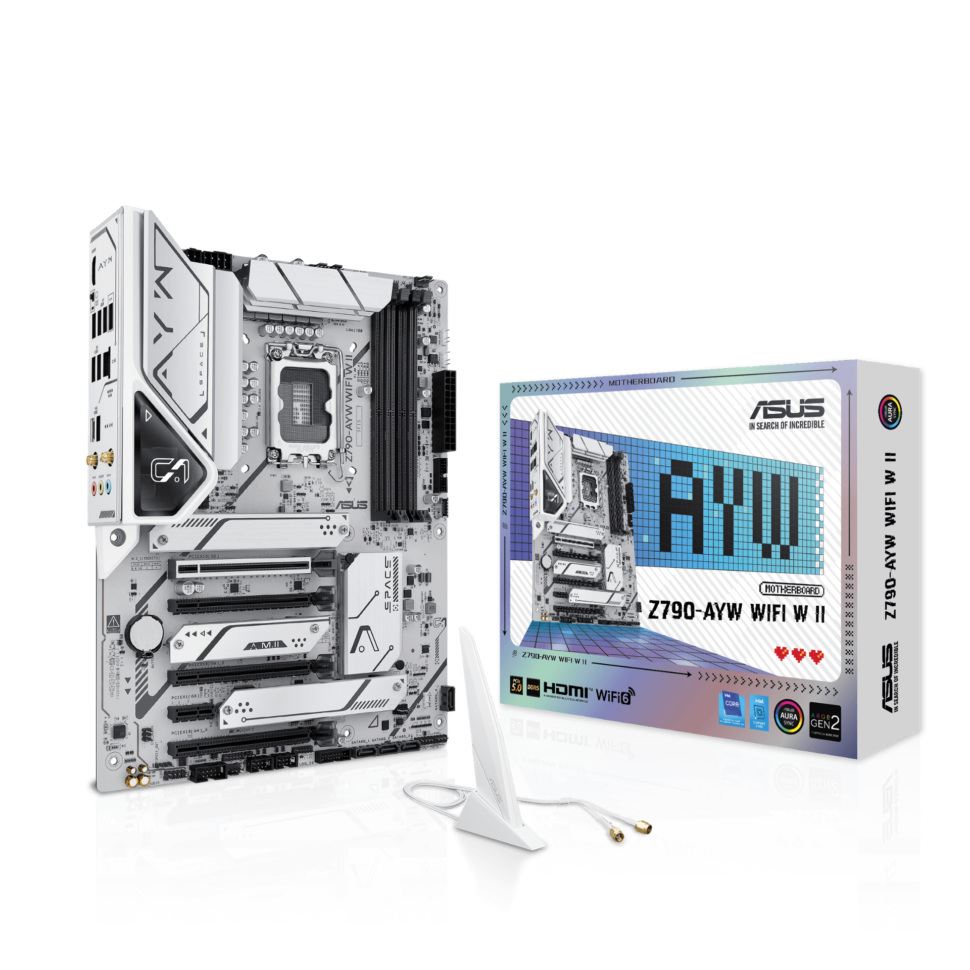 Mainboard ASUS Z790 AYW W II Wifi DDR5 | LGA 1700, ATX, 4 khe RAM