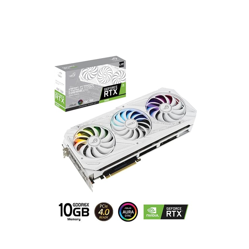 ASUS ROG Strix GeForce RTX 3080 White OC 10GB  2ND