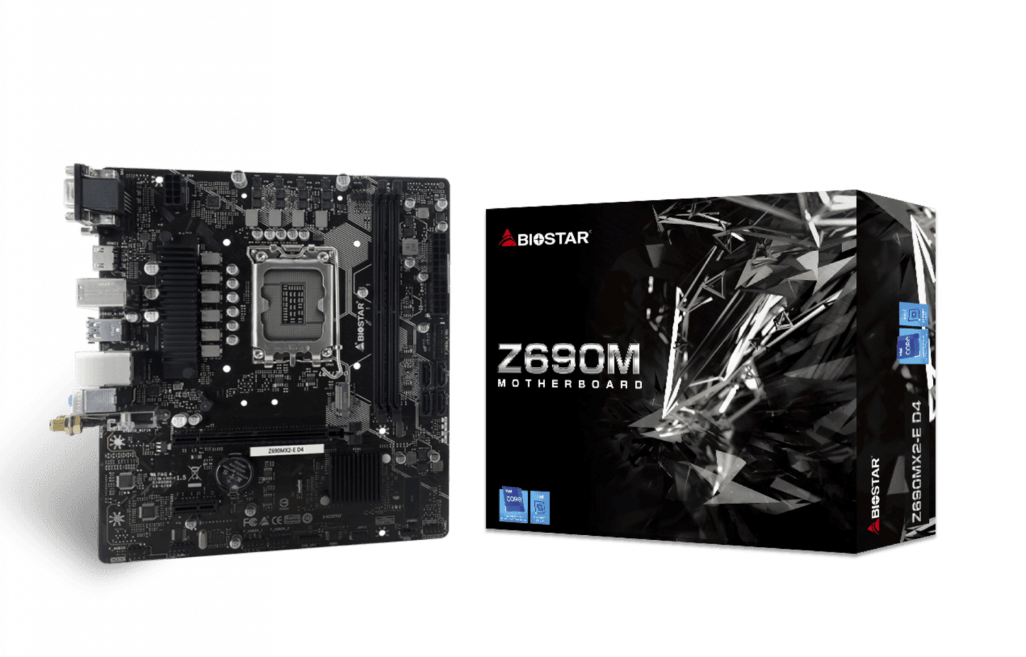 Mainboard Biostar Z690MX2-E Wifi DDR4 | LGA 1700, mATX, 2 khe RAM