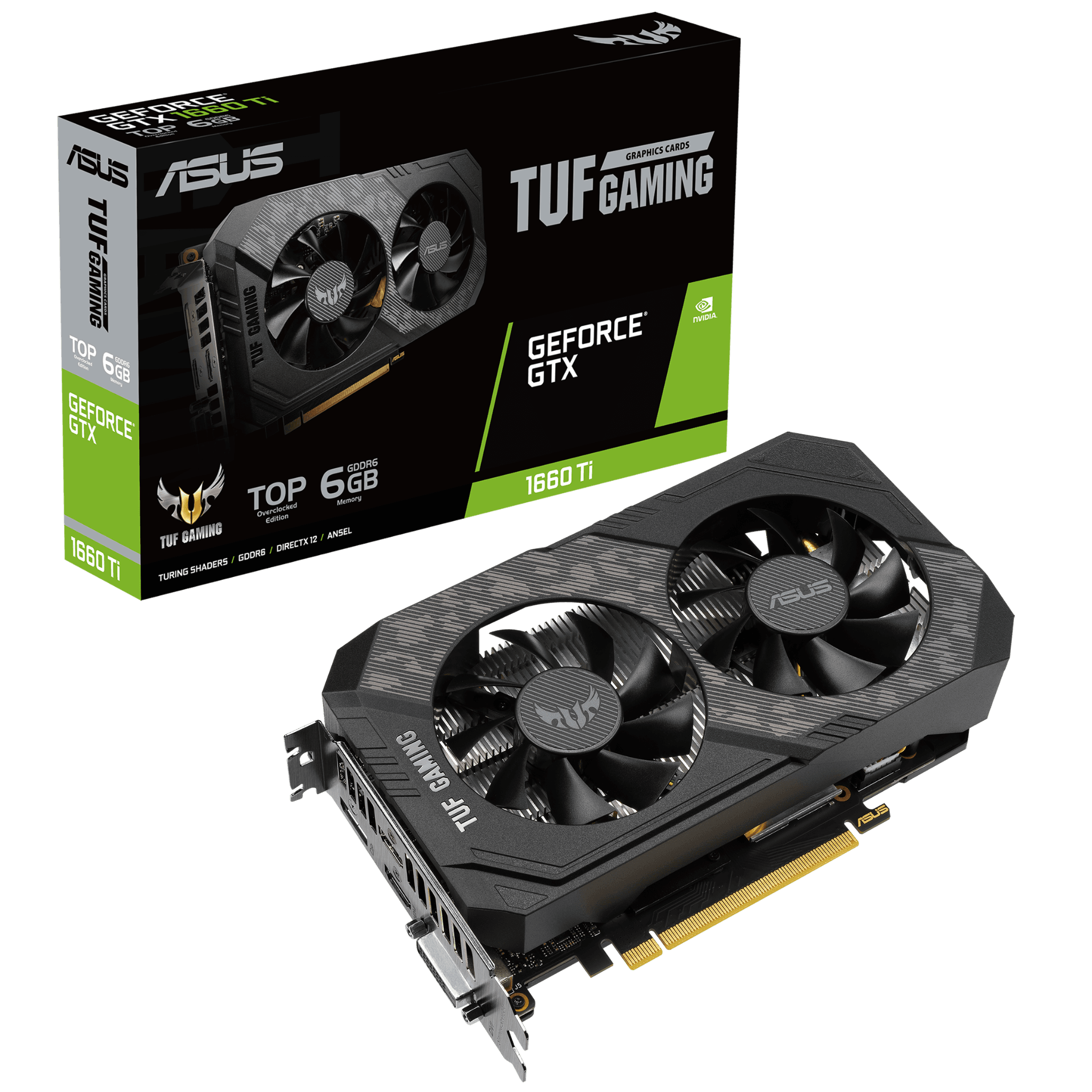ASUS TUF Gaming GeForce GTX 1660 Ti EVO Edition 6GB
