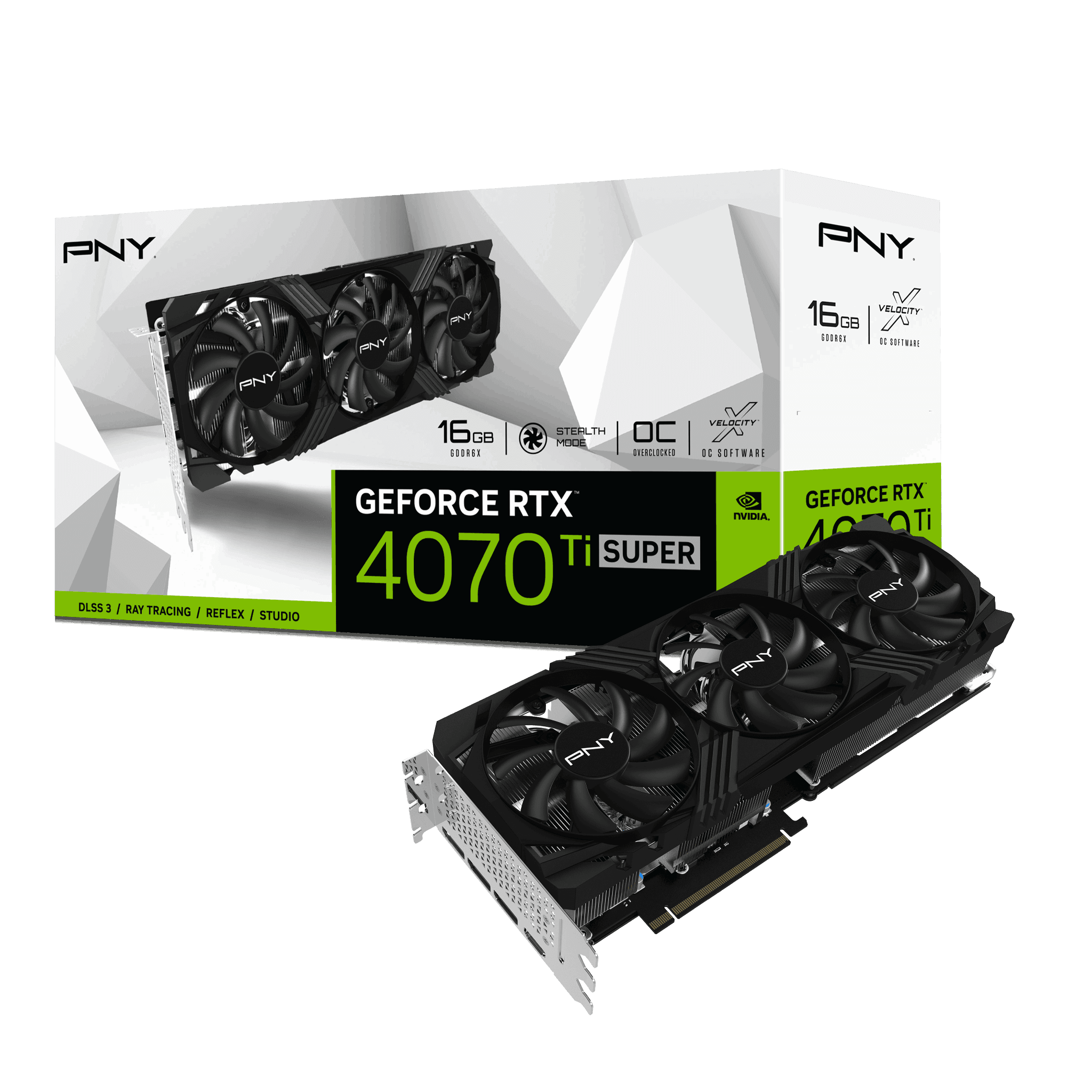 Card màn hình VGA PNY GeForce RTX 4070 Ti Super 16GB Verto OC