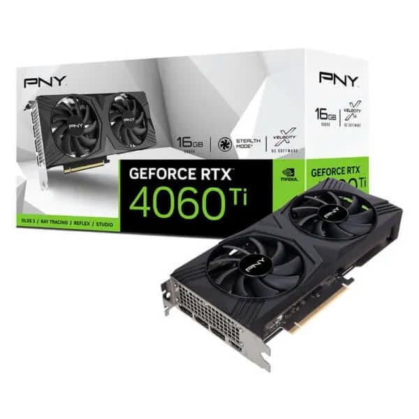 Card đồ họa PNY GeForce RTX™ 4060 Ti 16GB VERTO™ Dual Fan DLSS 3 – 16GB GDDR6