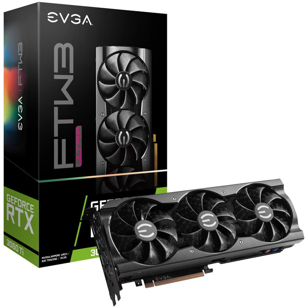 EVGA GeForce RTX 3060 Ti FTW3 ULTRA GAMING – 8GB GDDR6
