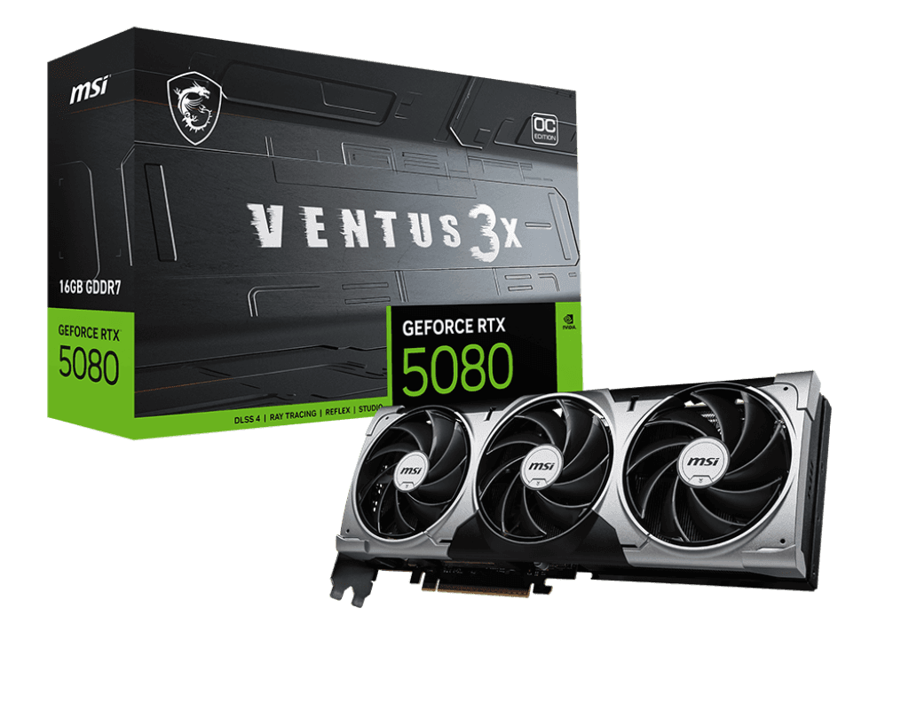 Card màn hình MSI GeForce RTX™ 5080 16G VENTUS 3X OC