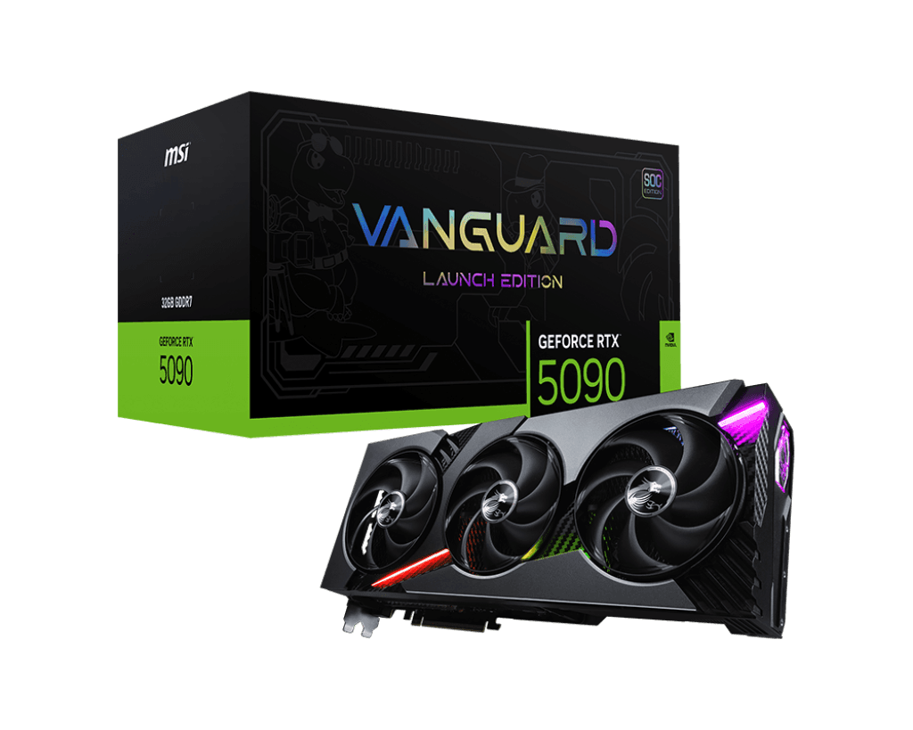 Card màn hình MSI GeForce RTX™ 5090 32G VANGUARD SOC LAUNCH EDITION