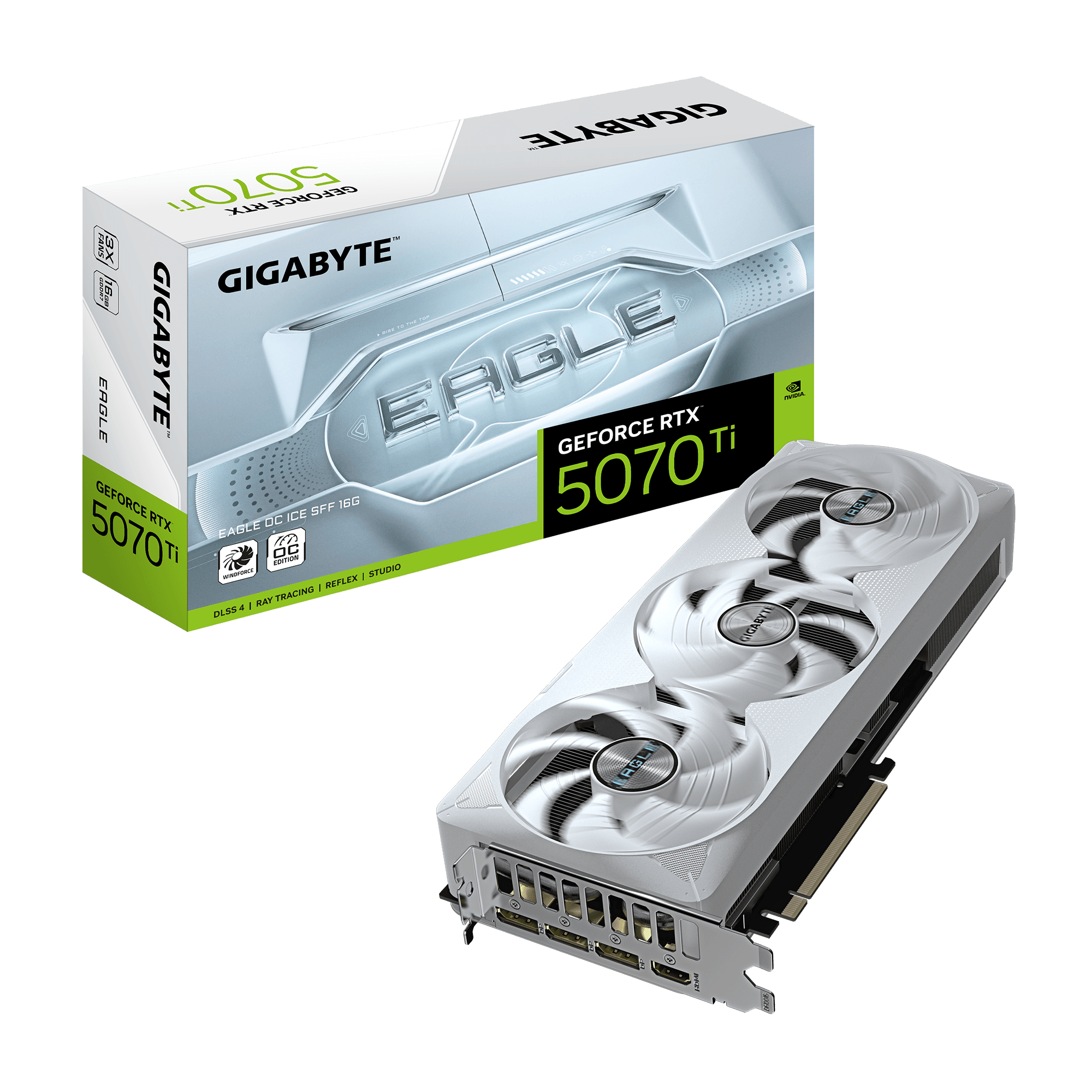 Card màn hình Gigabyte GeForce RTX™ 5070 Ti EAGLE OC ICE SFF 16G