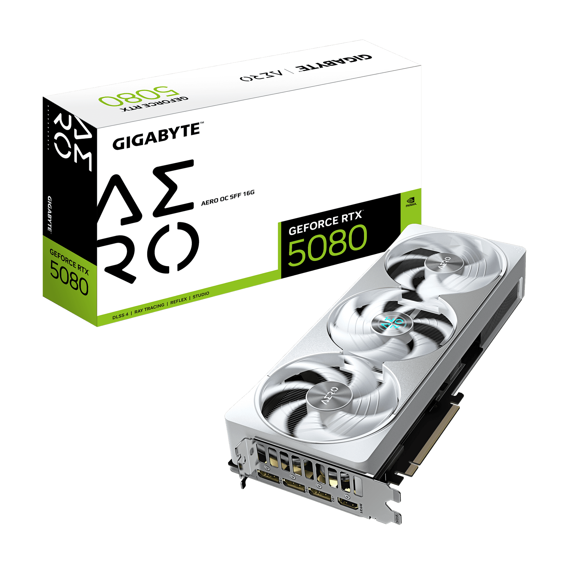 Card màn hình Gigabyte GeForce RTX™ 5080 AERO OC SFF 16G