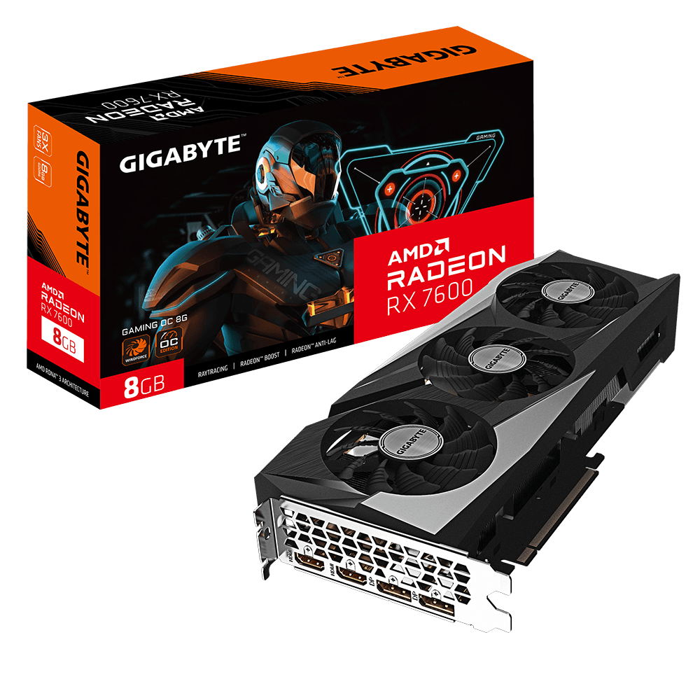 Card màn hình Gigabyte Radeon™ RX 7600 GAMING OC 8G