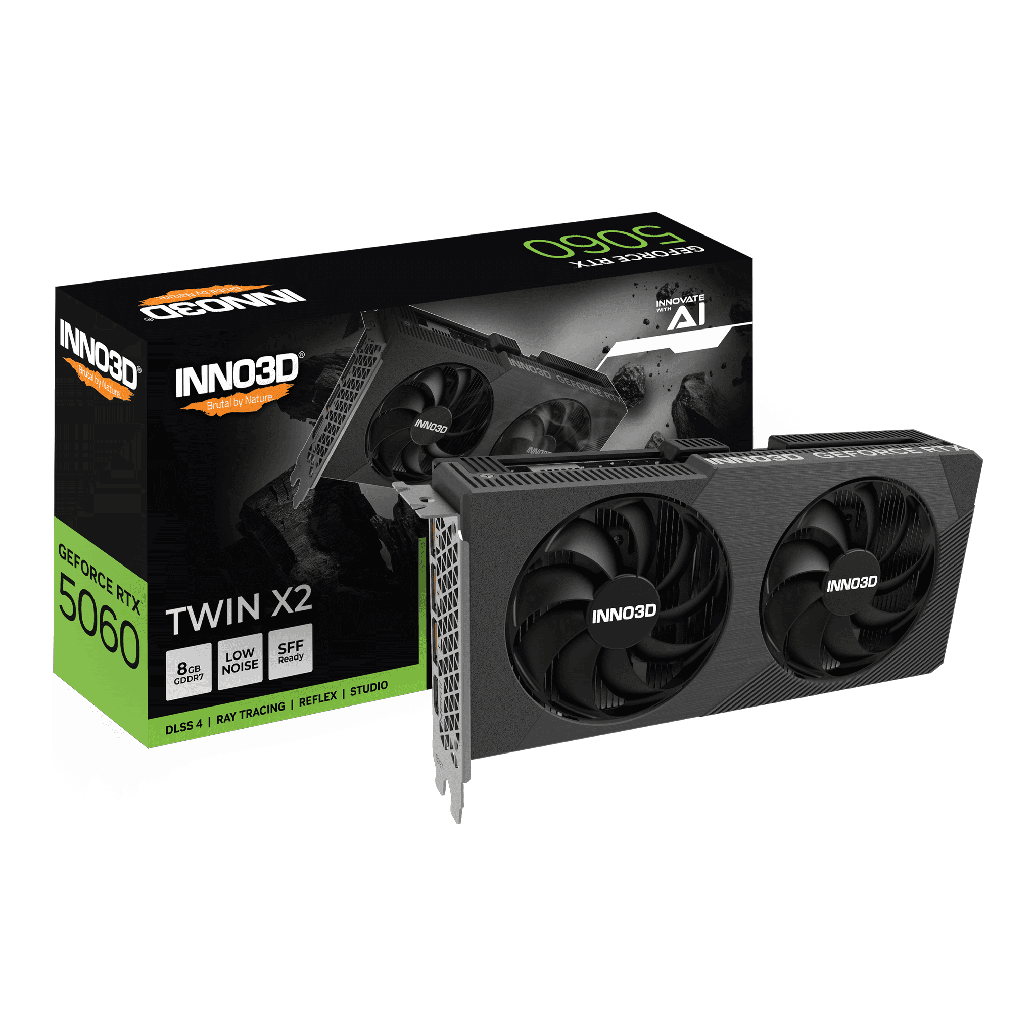 Card màn hình INNO3D GeForce RTX 5060 TWIN X2 8GB