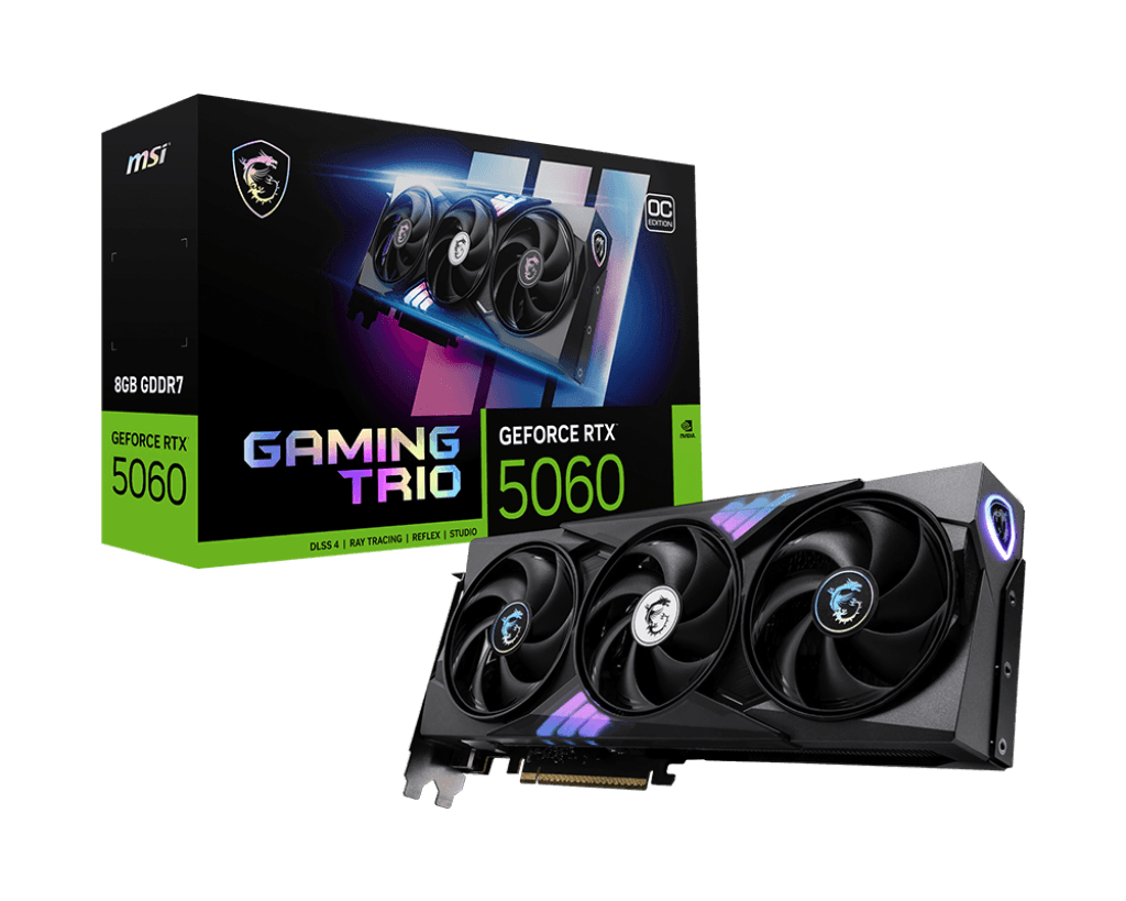 Card màn hình MSI GeForce RTX™ 5060 8G GAMING TRIO OC