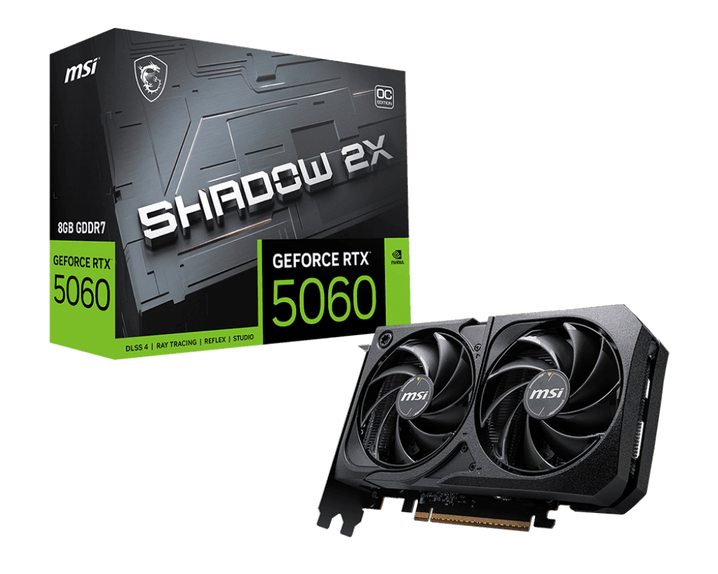 Card màn hình MSI GeForce RTX™ 5060 8G SHADOW 2X OC