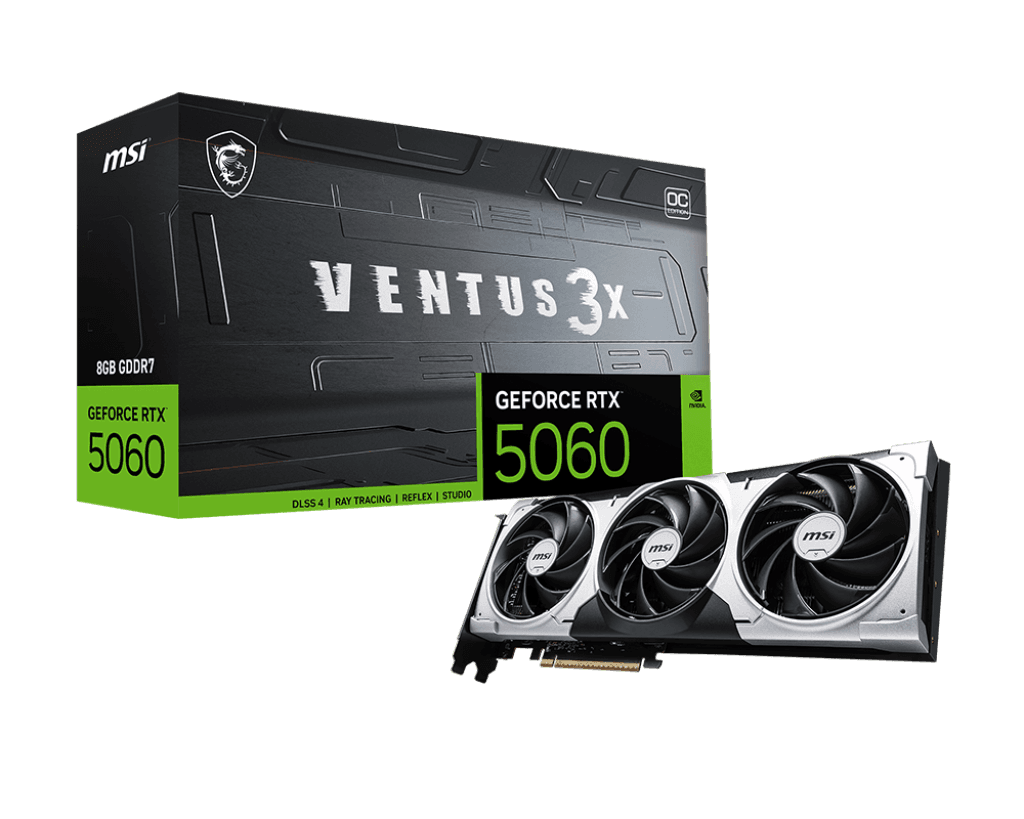 Card màn hình MSI GeForce RTX™ 5060 8G VENTUS 3X OC