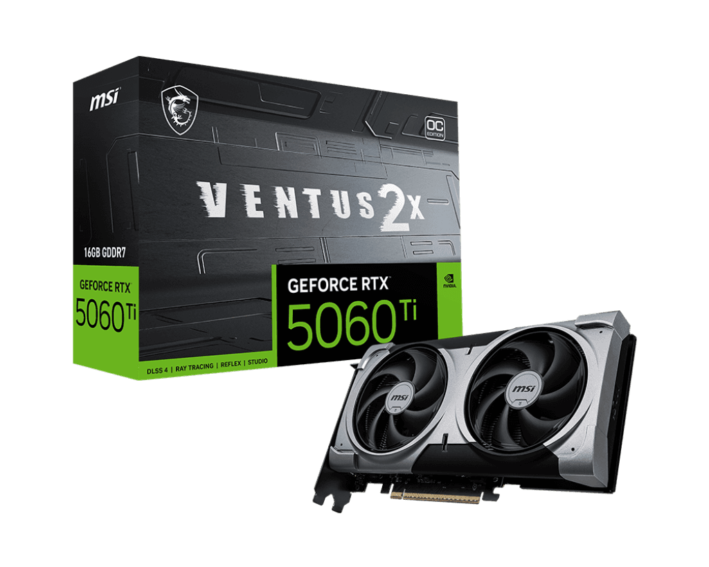 Card màn hình MSI GeForce RTX™ 5060 Ti 16G VENTUS 2X  PLUS