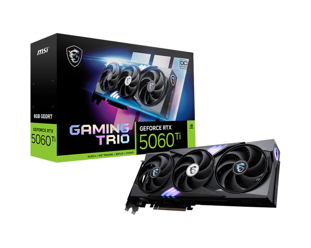 Card màn hình MSI GeForce RTX™ 5060 Ti 8G GAMING TRIO OC
