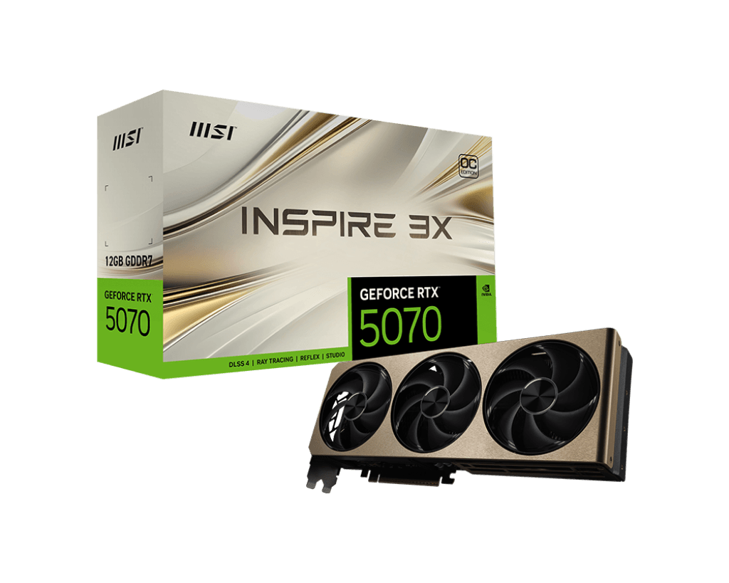 Card màn hình MSI GeForce RTX™ 5070 12G INSPIRE 3X OC