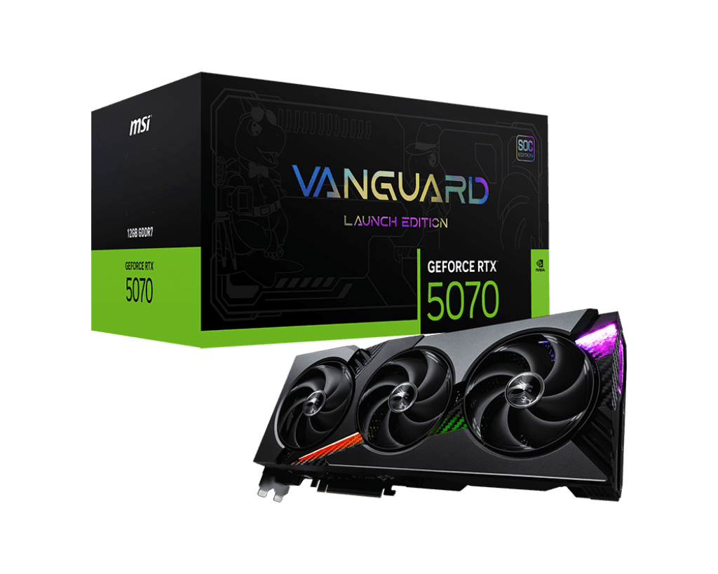 Card màn hình MSI GeForce RTX™ 5070 12G VANGUARD SOC LAUNCH EDITION