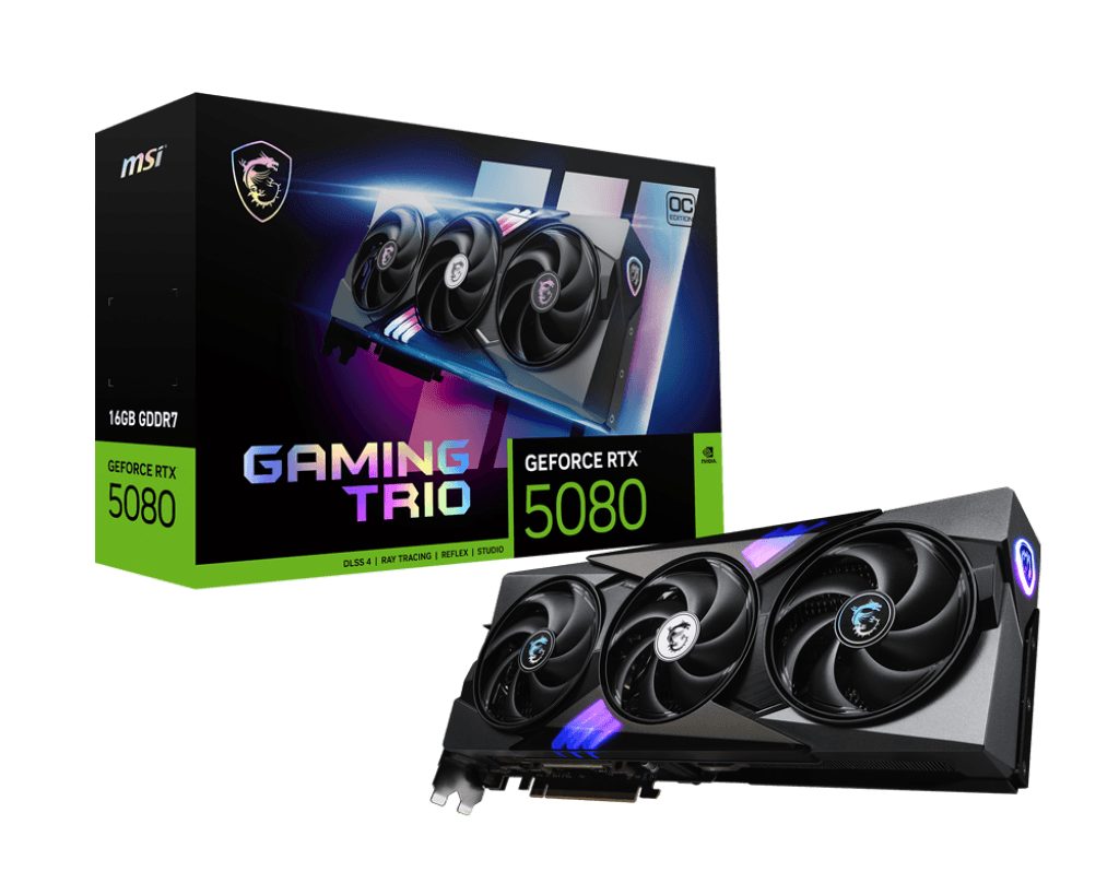 Card màn hình MSI GeForce RTX™ 5080 16G GAMING TRIO OC