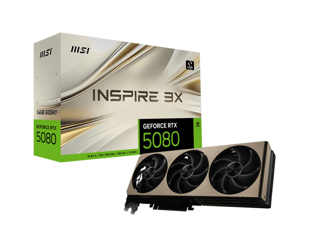 Card màn hình MSI GeForce RTX™ 5080 16G INSPIRE 3X OC