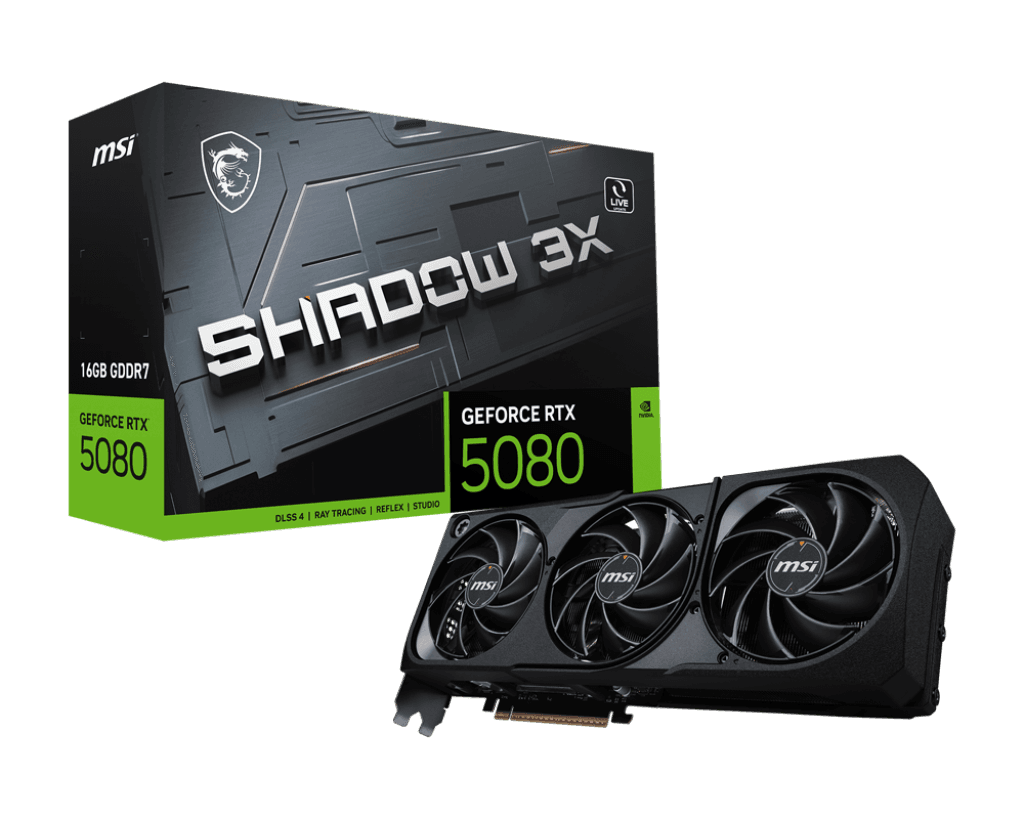 Card màn hình MSI GeForce RTX™ 5080 16G SHADOW 3X