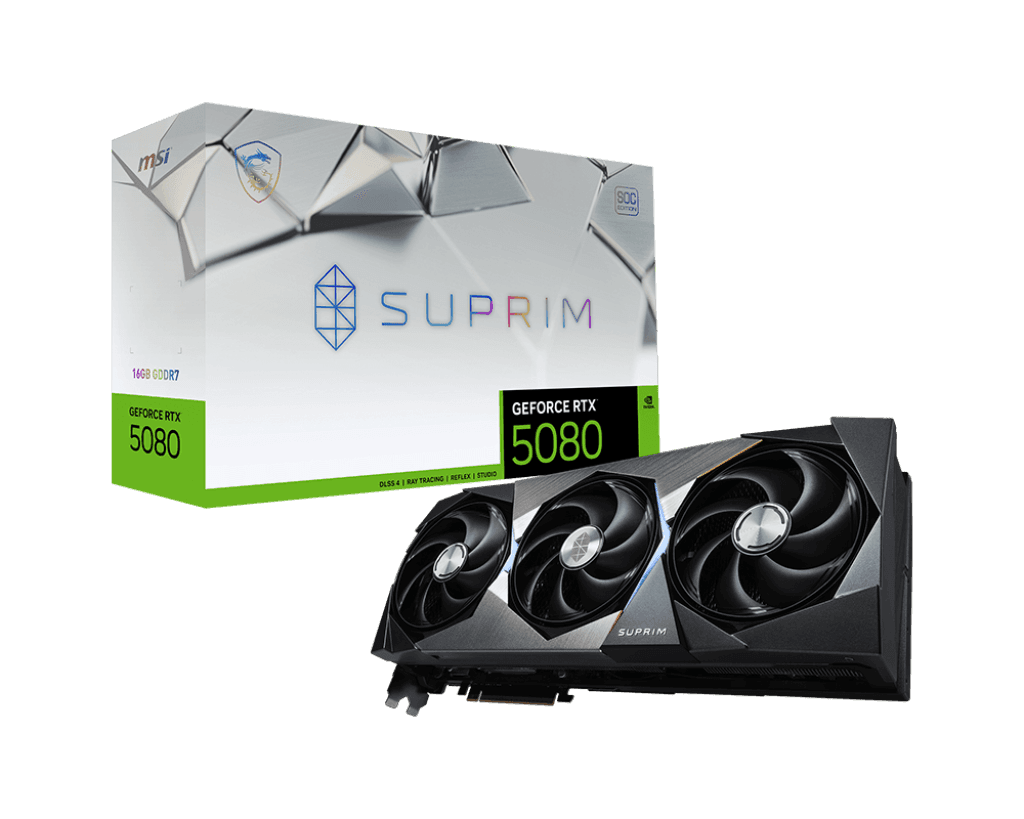 Card màn hình MSI GeForce RTX™ 5080 16G SUPRIM SOC