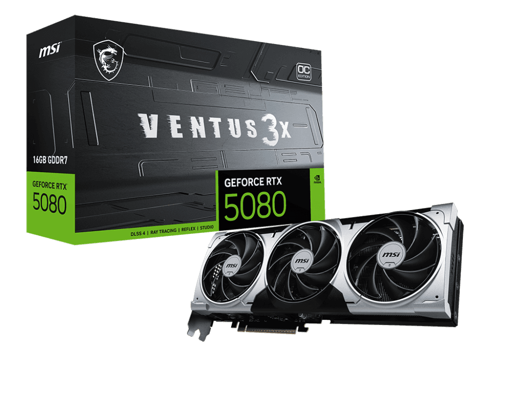 Card màn hình MSI GeForce RTX™ 5080 16G VENTUS 3X OC PLUS