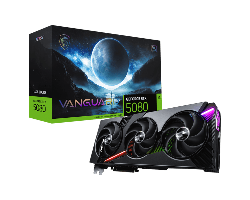 Card màn hình MSI GeForce RTX™ 5080 16G VANGUARD SOC
