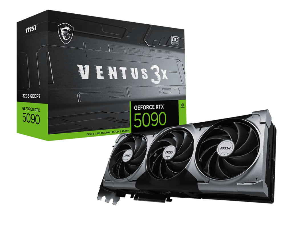 Card màn hình MSI GeForce RTX™ 5090 32G VENTUS 3X OC