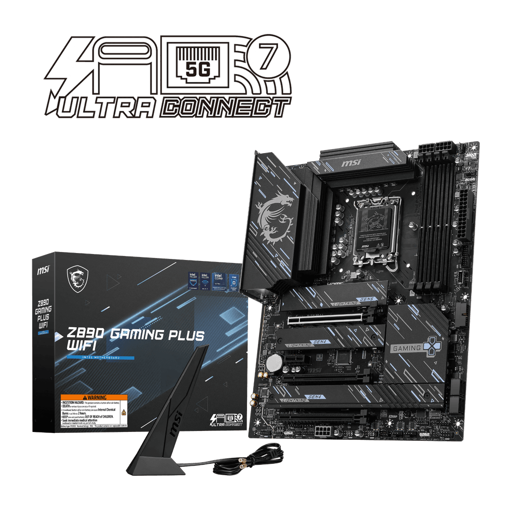 Bo mạch chủ MSI Z890 GAMING PLUS WIFI (DDR5)