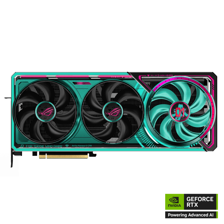 Card  màn hình Asus ROG Astral GeForce RTX™ 5080 16GB GDDR7 OC HATSUNE MIKU EDITION
