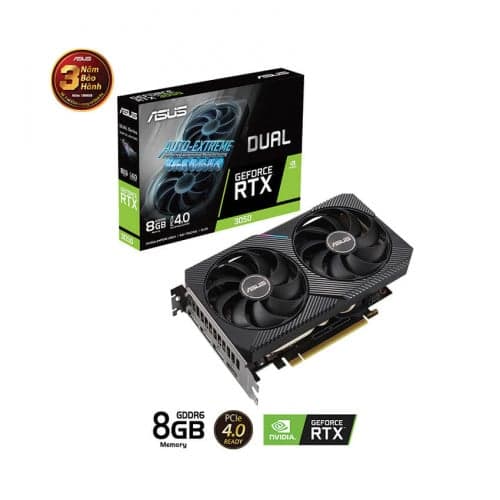Card màn Hình Asus Dual RTX 3050 8G DDR6 V2