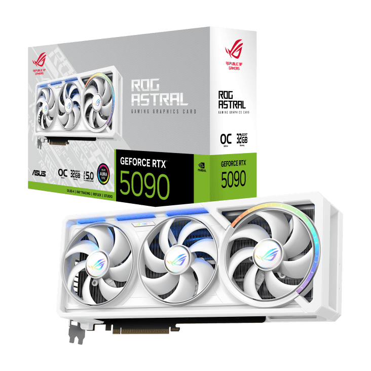 Card màn hình ASUS ROG Astral GeForce RTX™ 5090 32GB GDDR7 WHITE OC Edition