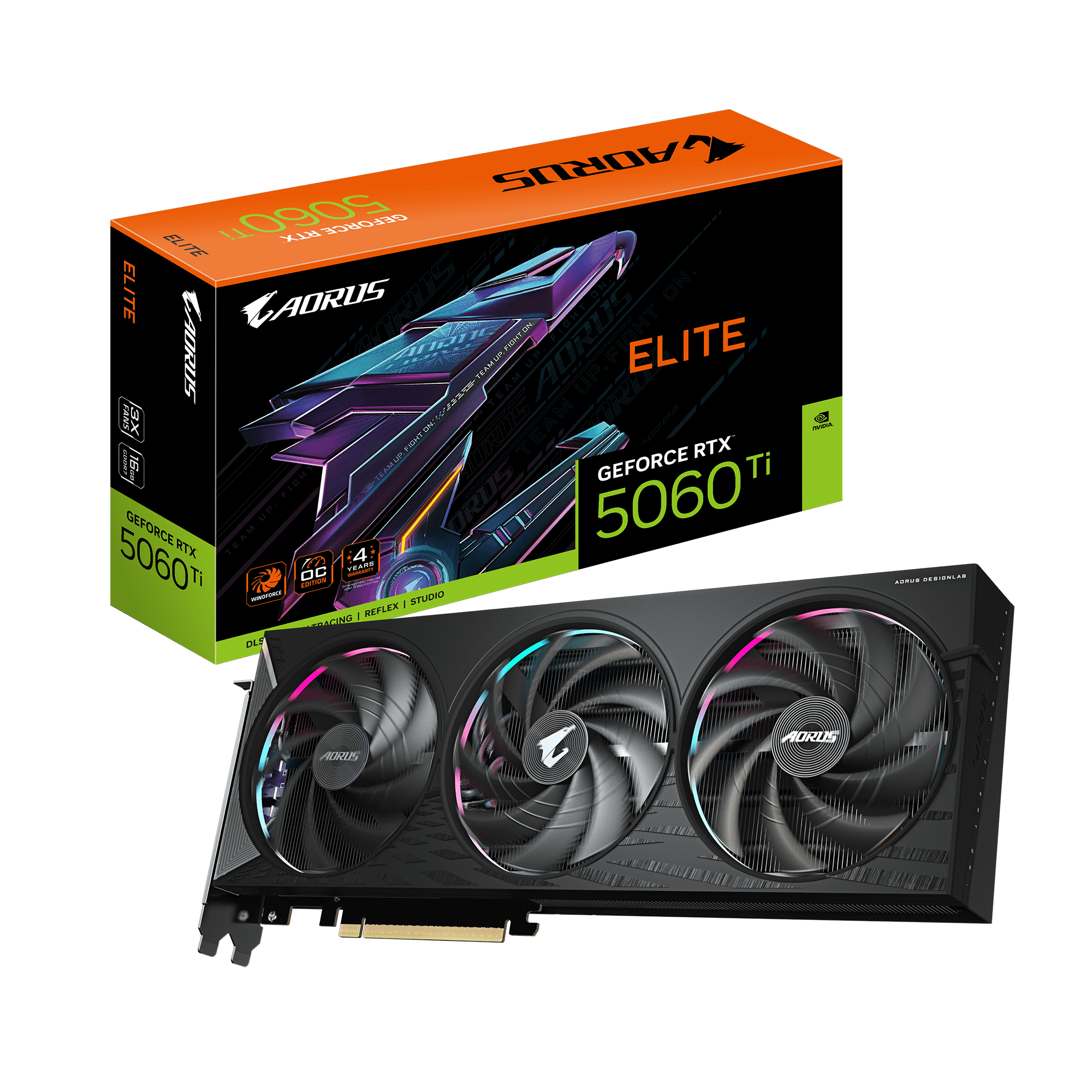 Card màn hình Gigabyte AORUS GeForce RTX™ 5060 Ti ELITE 16G