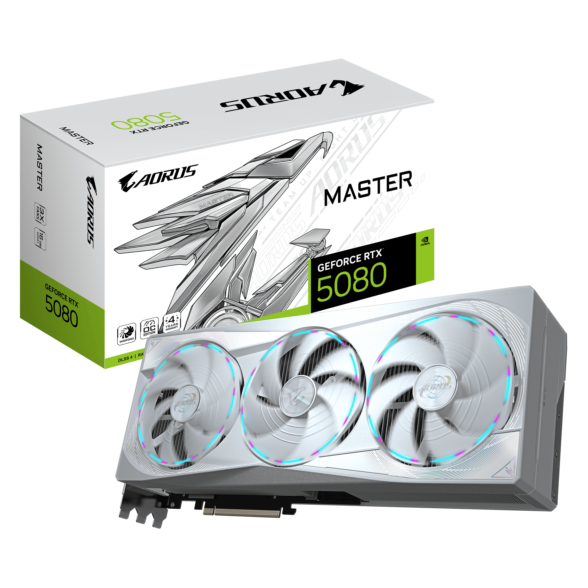 Card màn hình Gigabyte AORUS GeForce RTX™ 5080 MASTER ICE 16G