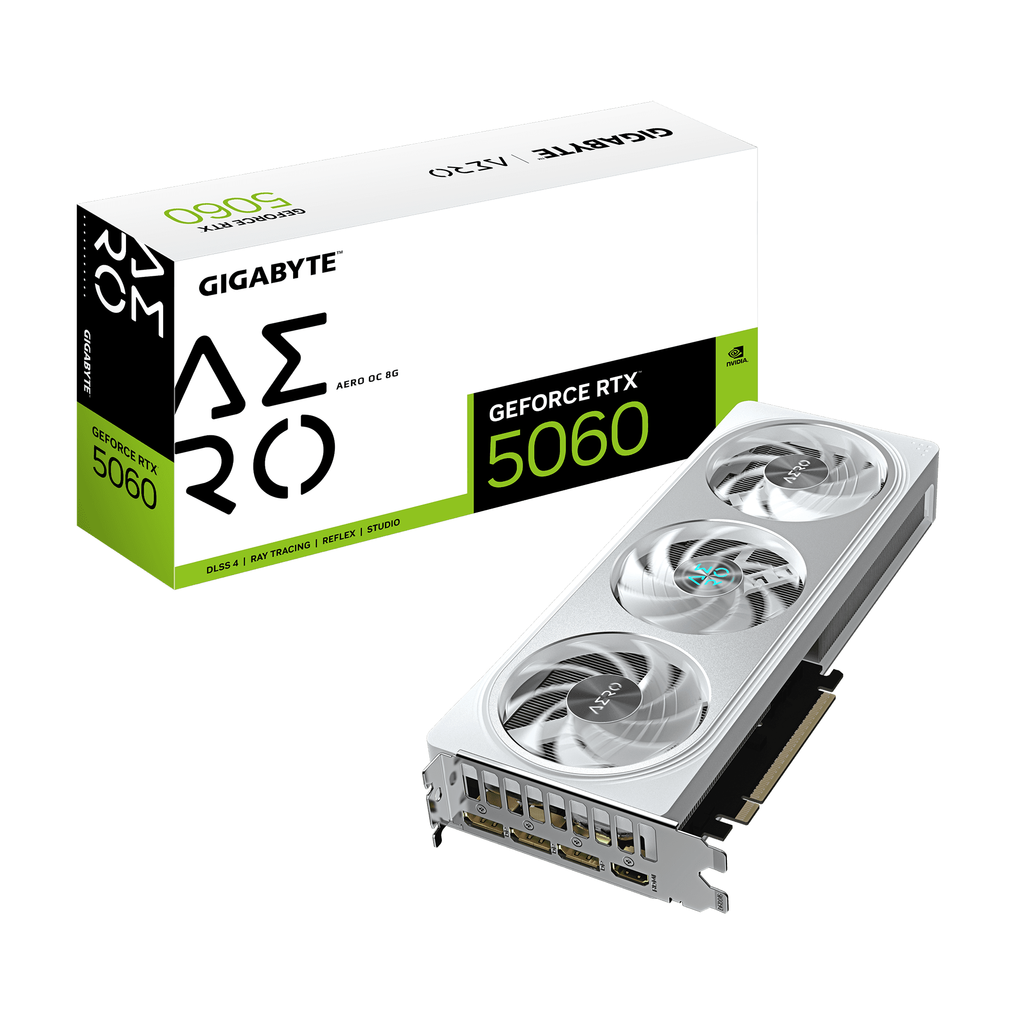 Card màn hình Gigabyte GeForce RTX™ 5060 AERO OC 8G