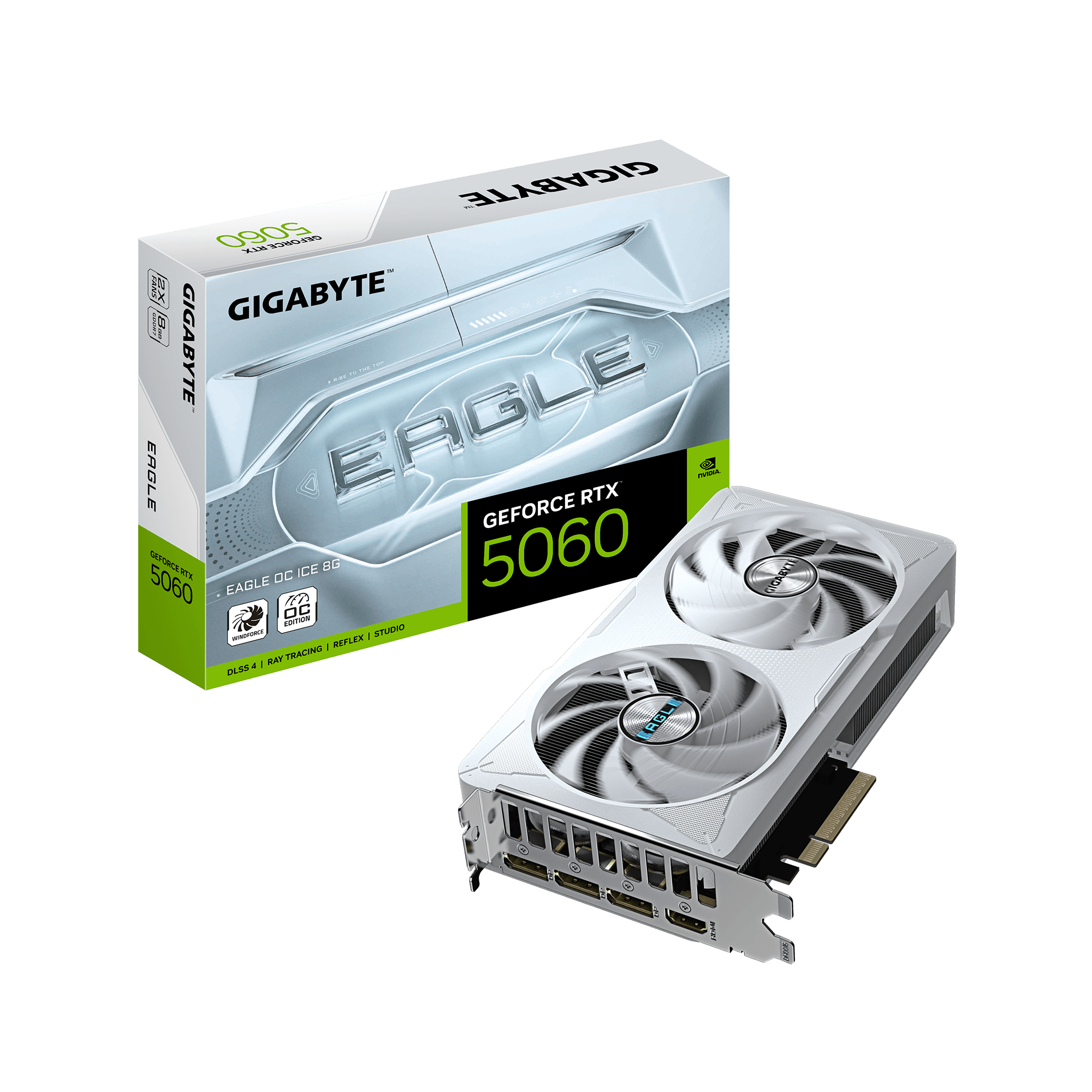 Card màn hình Gigabyte GeForce RTX™ 5060 EAGLE OC ICE 8G