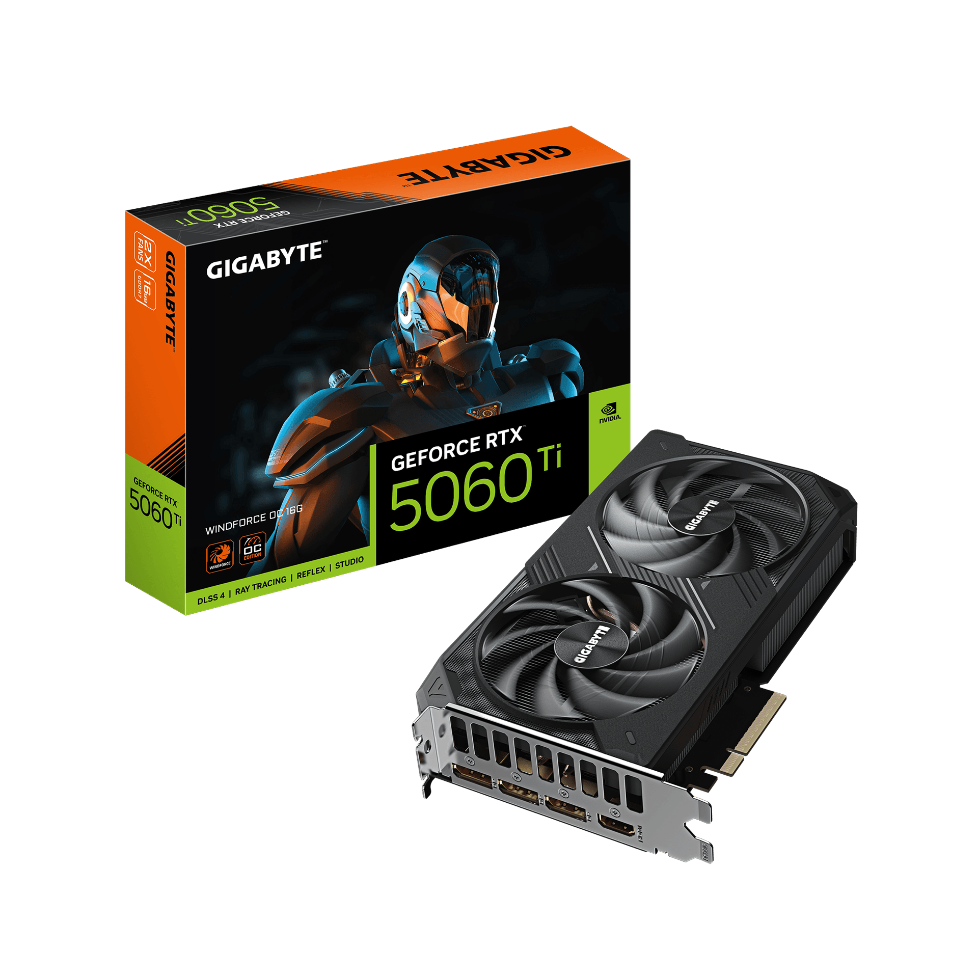 Card màn hình Gigabyte GeForce RTX™ 5060 Ti WINDFORCE  16G