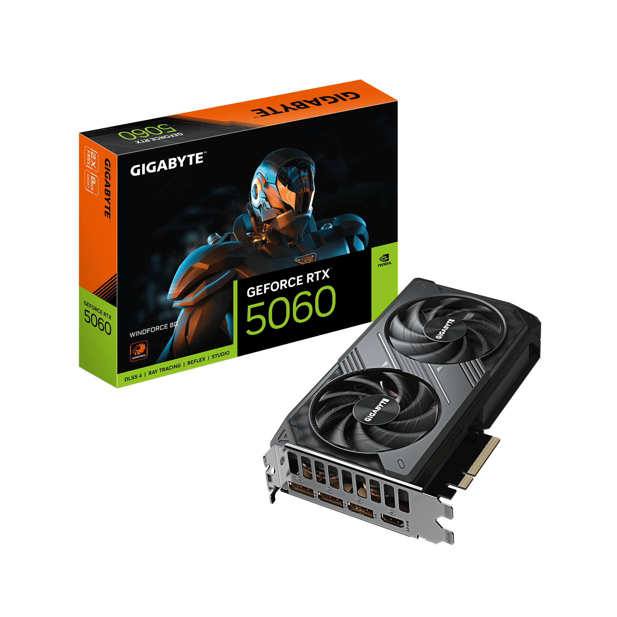 Card màn hình Gigabyte GeForce RTX™ 5060 WINDFORCE 8G