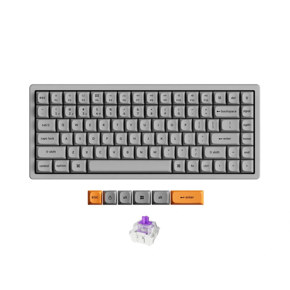 Bàn phím cơ không dây Keychron K2 HE Concrete Edition RGB Hotswap Aluminum (Magnetic Sw)