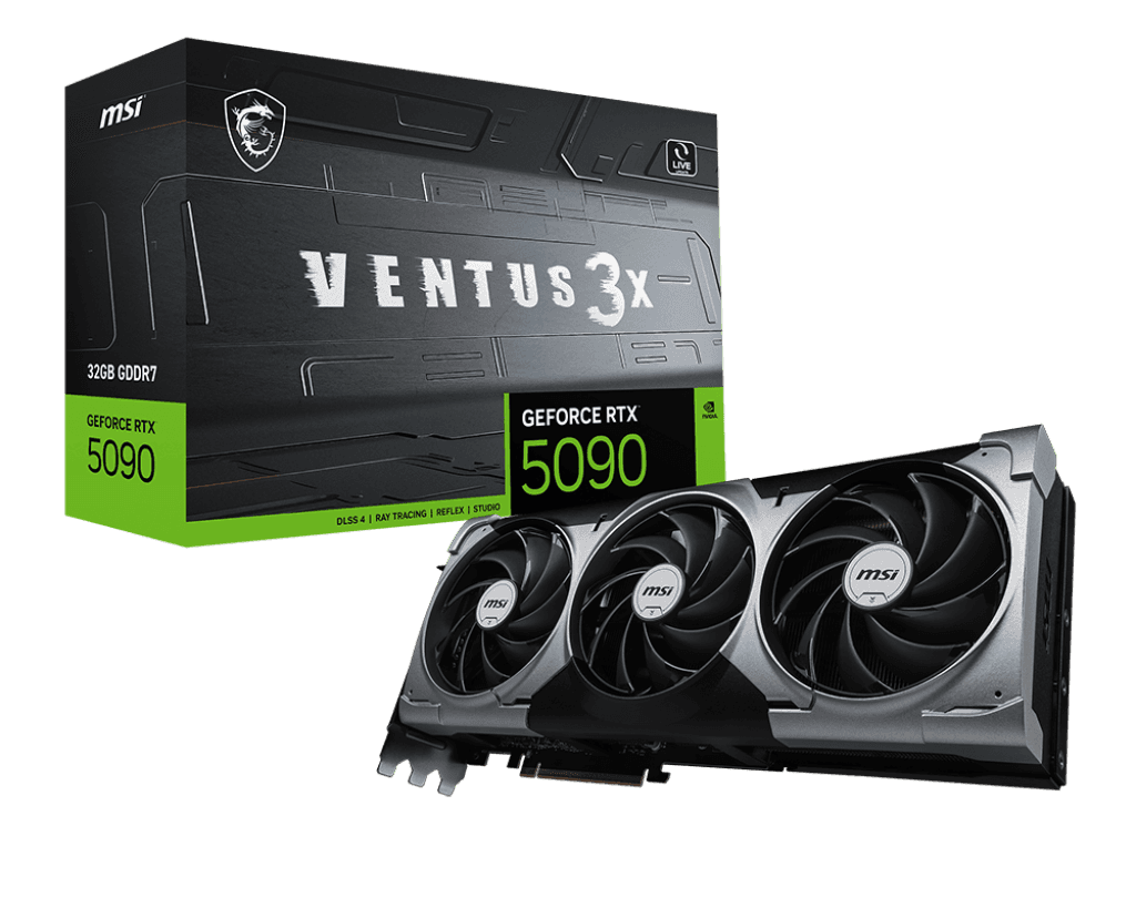Card màn hình MSI GeForce RTX™ 5090 32G VENTUS 3X